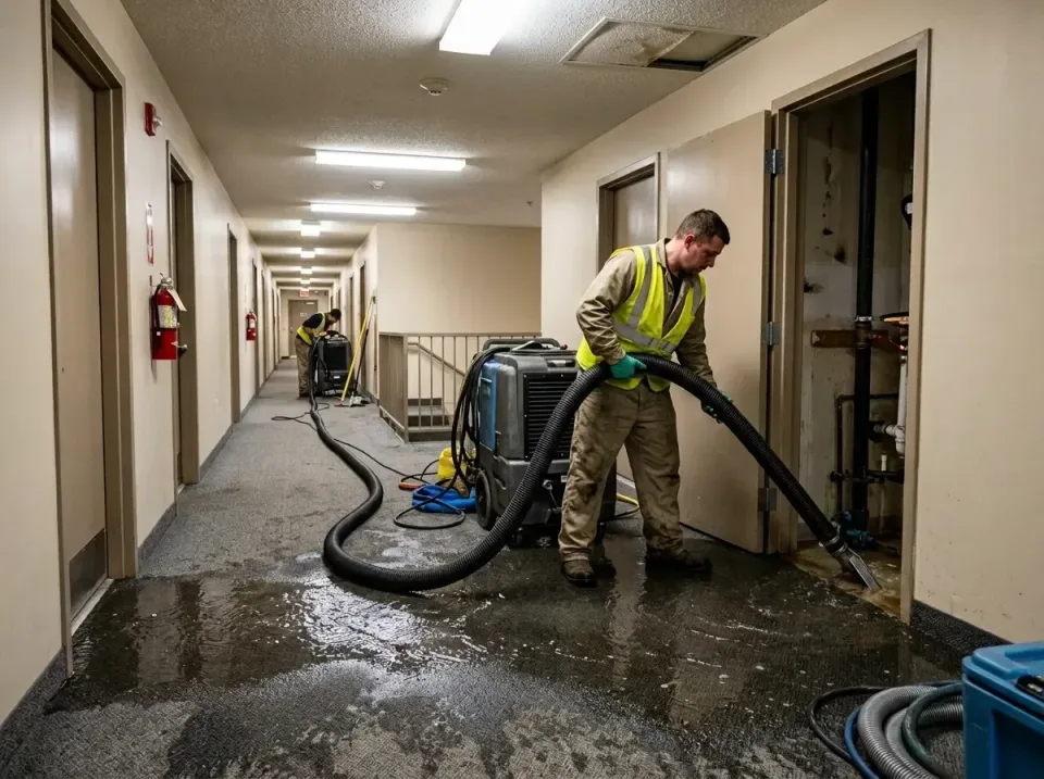 multi-unit-apartment-hallway-f-005 — frequently asked questions, Emergency Burst Pipe Water Extraction & Removal in Irondale…